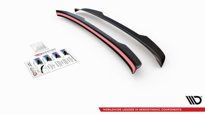 Spoiler CAP für Volkswagen Touareg R-Line Mk3 schwarz Hochglanz
