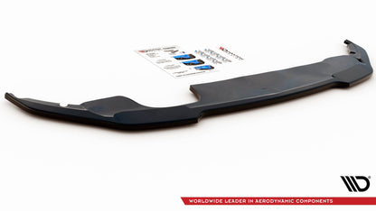 Mittlerer Diffusor Heck Ansatz für Peugeot 308 GT Mk2 Facelift schwarz matt