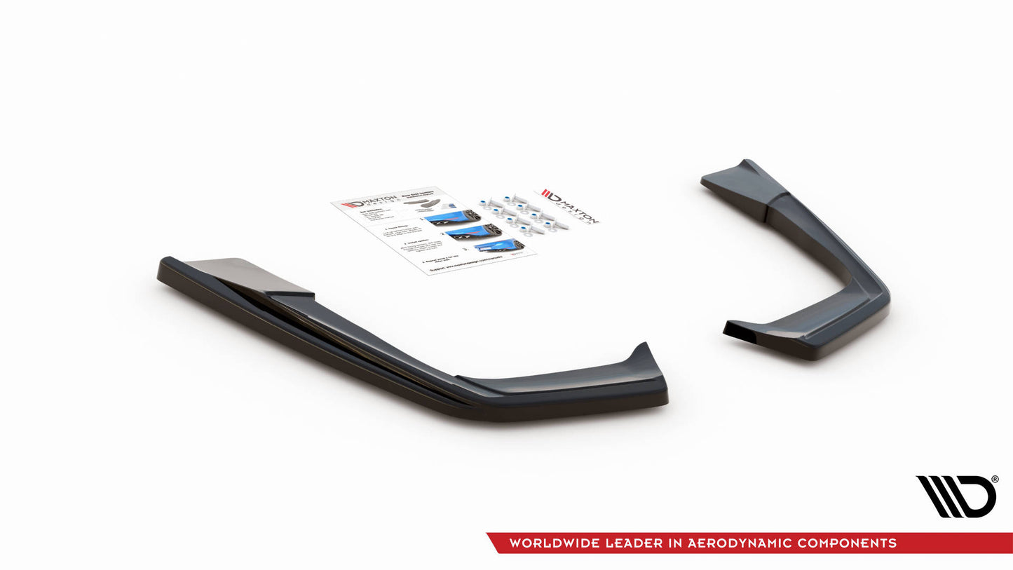 Heck Ansatz Flaps Diffusor für Mercedes-AMG C 63 AMG Coupe C205 Facelift Carbon Look
