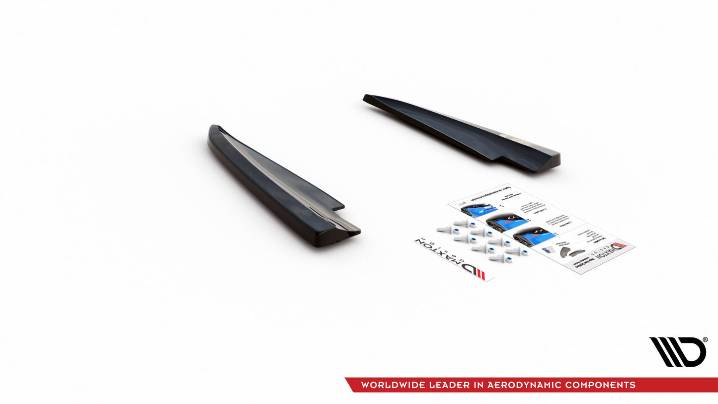 Heck Ansatz Flaps Diffusor für Maserati Ghibli Mk3 schwarz matt