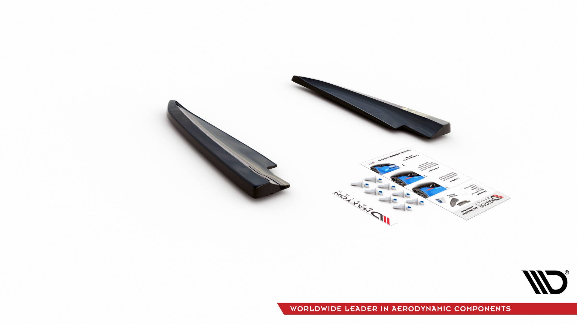 Heck Ansatz Flaps Diffusor für Maserati Ghibli Mk3 schwarz matt