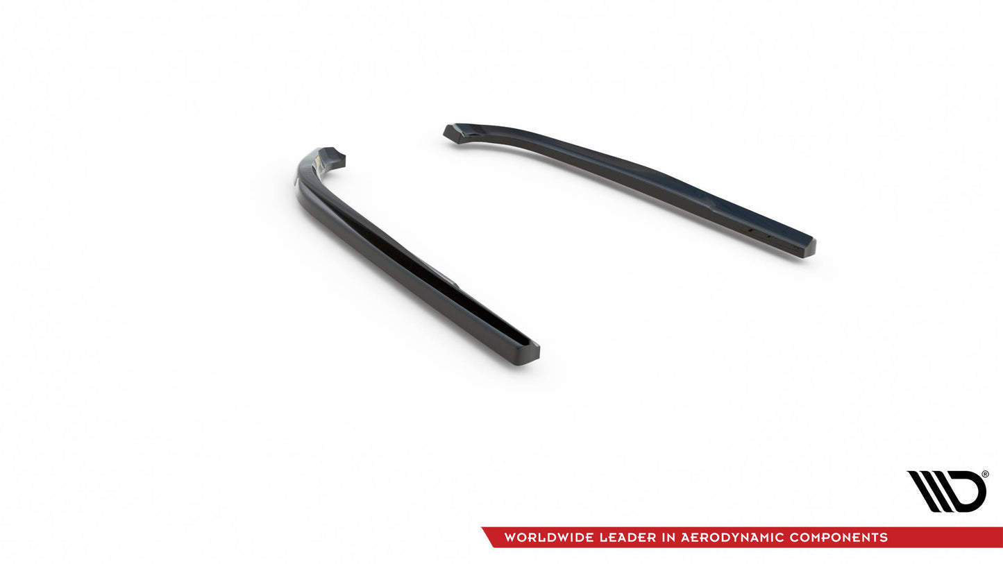 Heck Ansatz Flaps Diffusor für Lexus GS F Mk4 Facelift schwarz matt