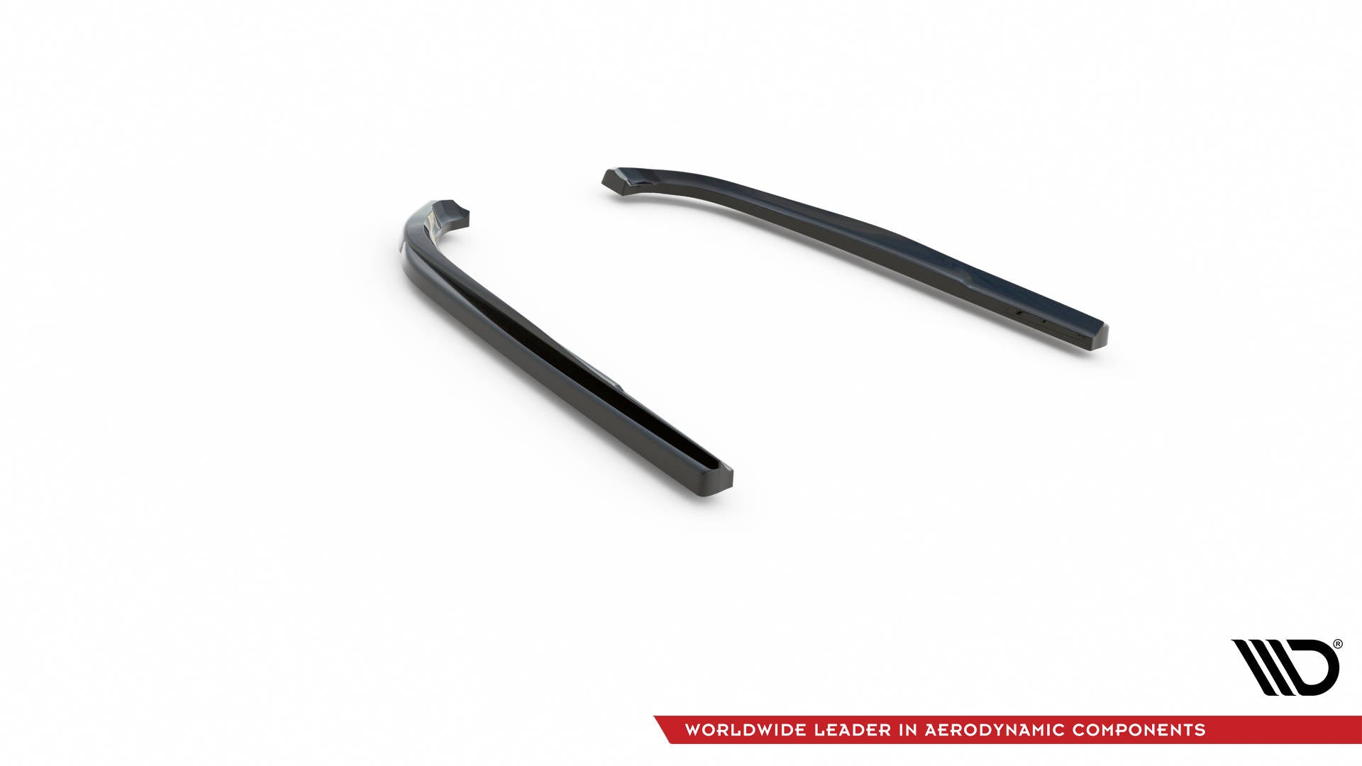 Heck Ansatz Flaps Diffusor für Lexus GS F Mk4 Facelift schwarz Hochglanz