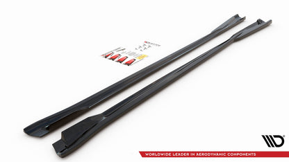 Seitenschweller Ansatz für Volkswagen Arteon R/ R-Line Facelift schwarz matt