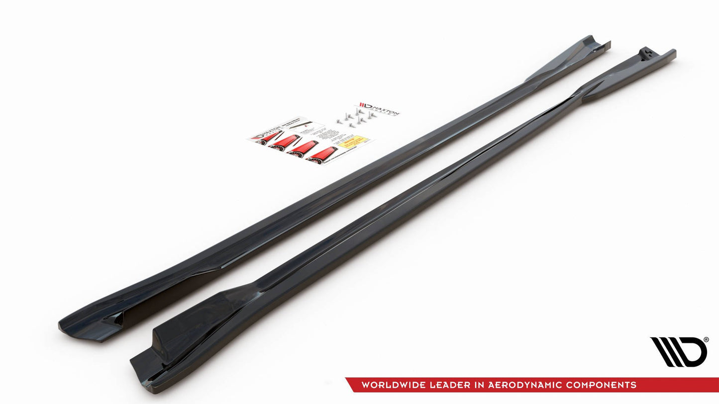 Seitenschweller Ansatz für Volkswagen Arteon R/ R-Line Facelift schwarz Hochglanz