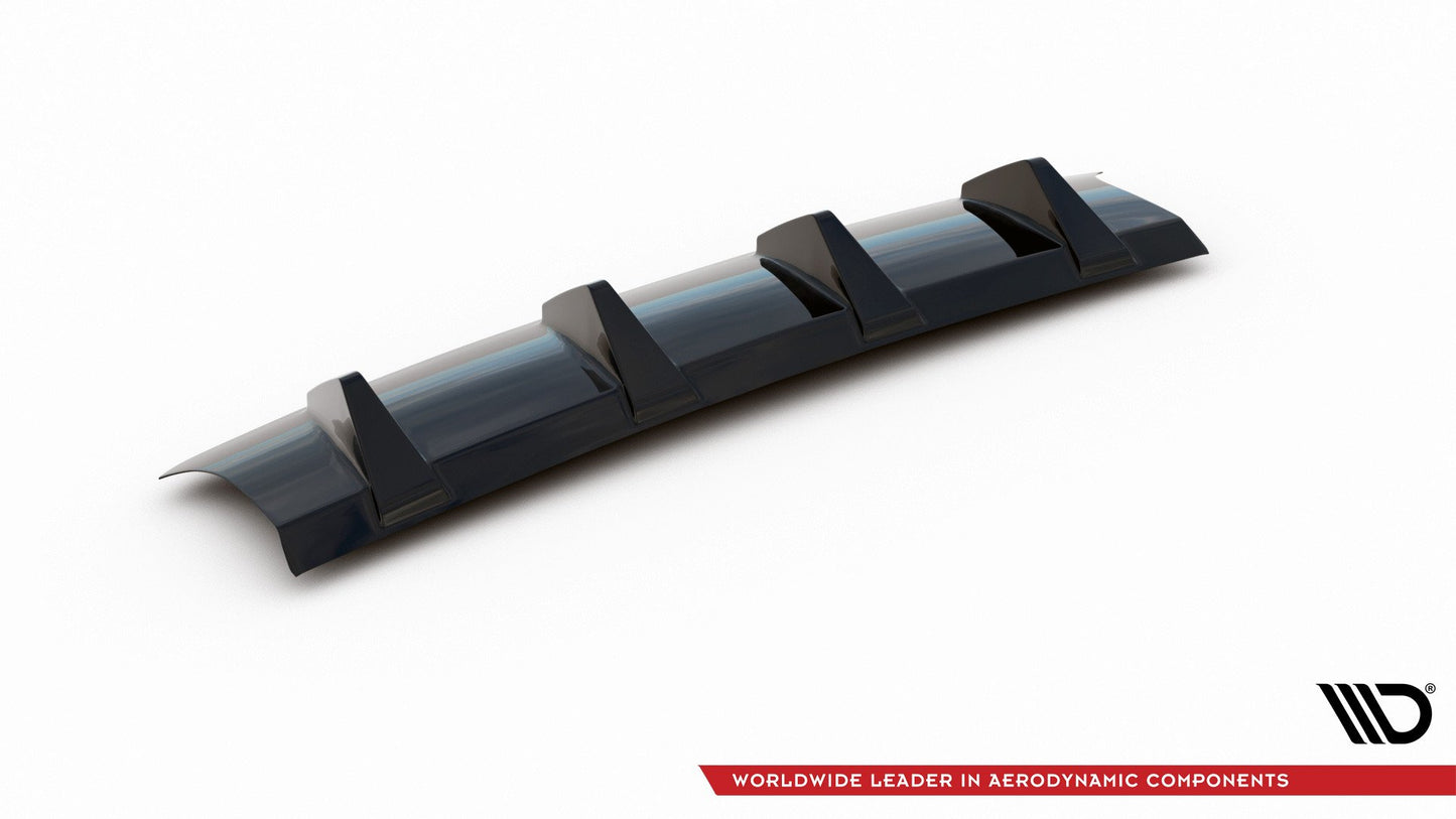 Diffusor Heck Ansatz für Audi S3 8V FL Hatchback schwarz Hochglanz