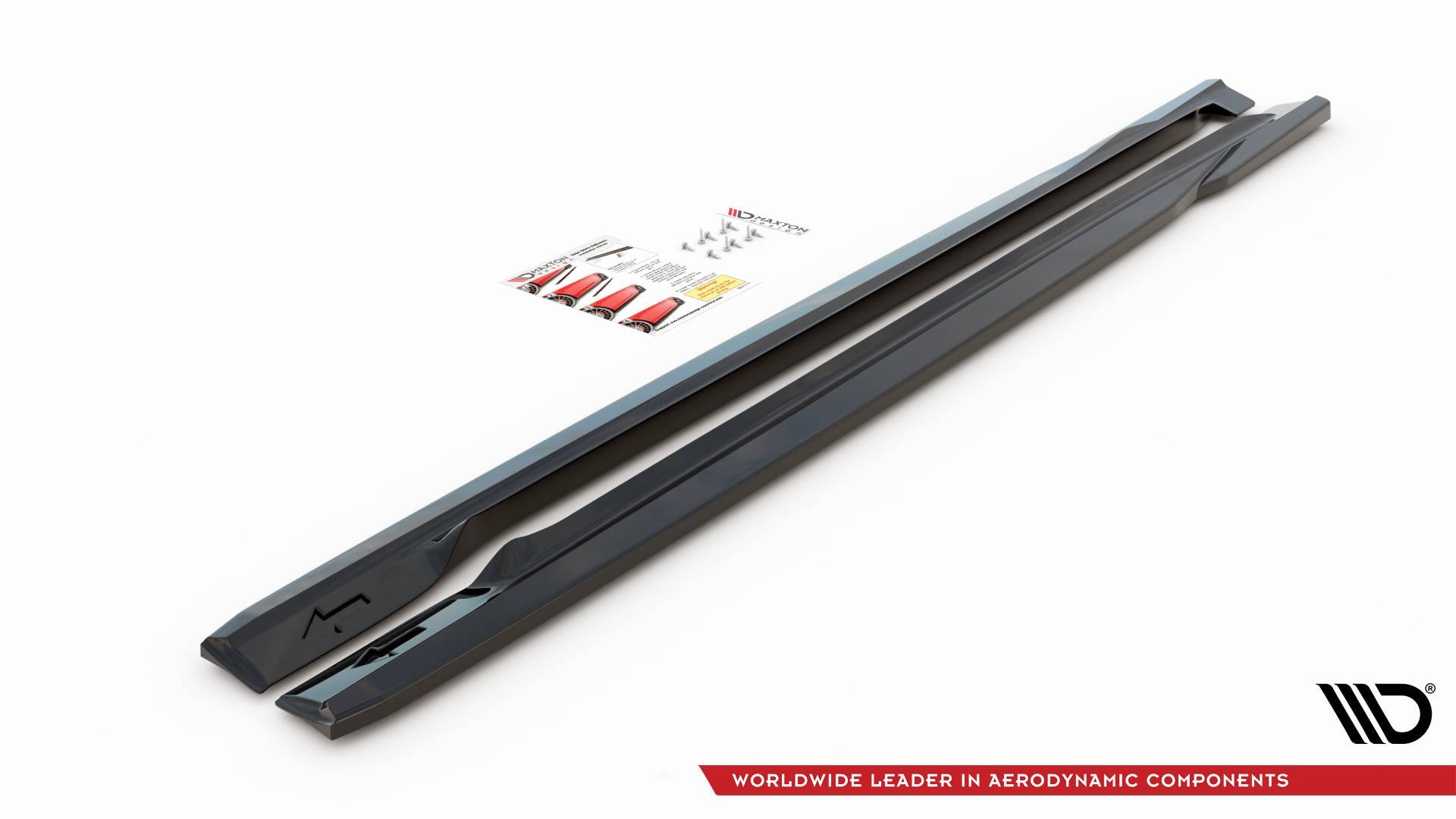Seitenschweller Ansatz für Volvo S60 R-Design Mk2 schwarz matt