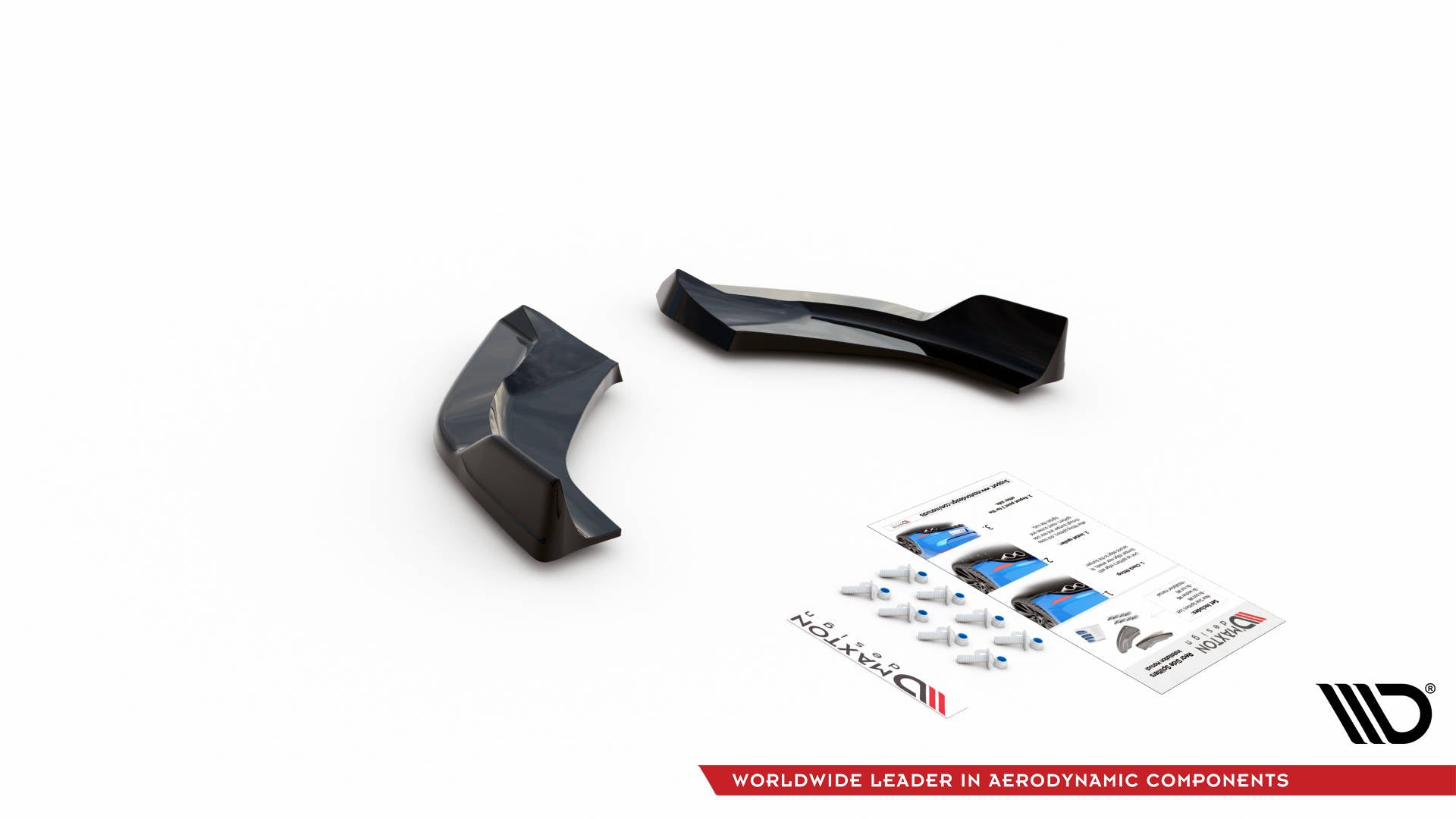 Heck Ansatz Flaps Diffusor V.3 für Hyundai I30 N Hatchback Mk3 Facelift schwarz matt