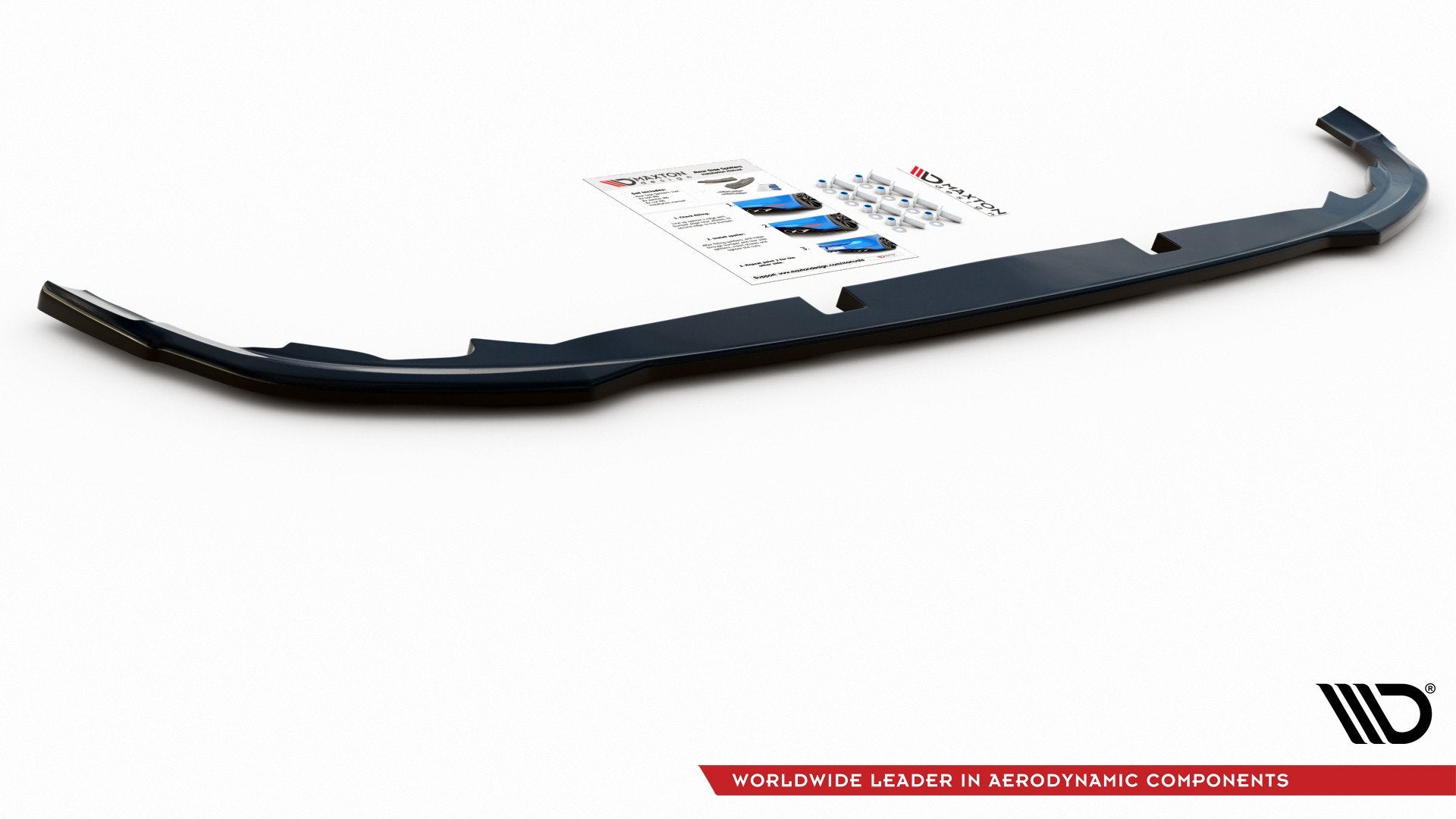 Mittlerer Diffusor Heck Ansatz für VW Golf 8 Carbon Look