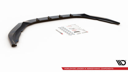 Front Ansatz V.2 für Volvo S60 R-Design Mk2 schwarz Hochglanz