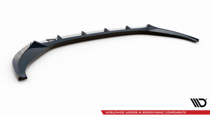 Front Ansatz V.2 für Audi A6 C8 schwarz Hochglanz
