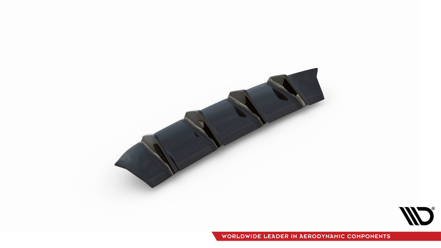 Diffusor Heck Ansatz für Mercedes-Benz GLE Coupe 63 AMG C292 schwarz matt