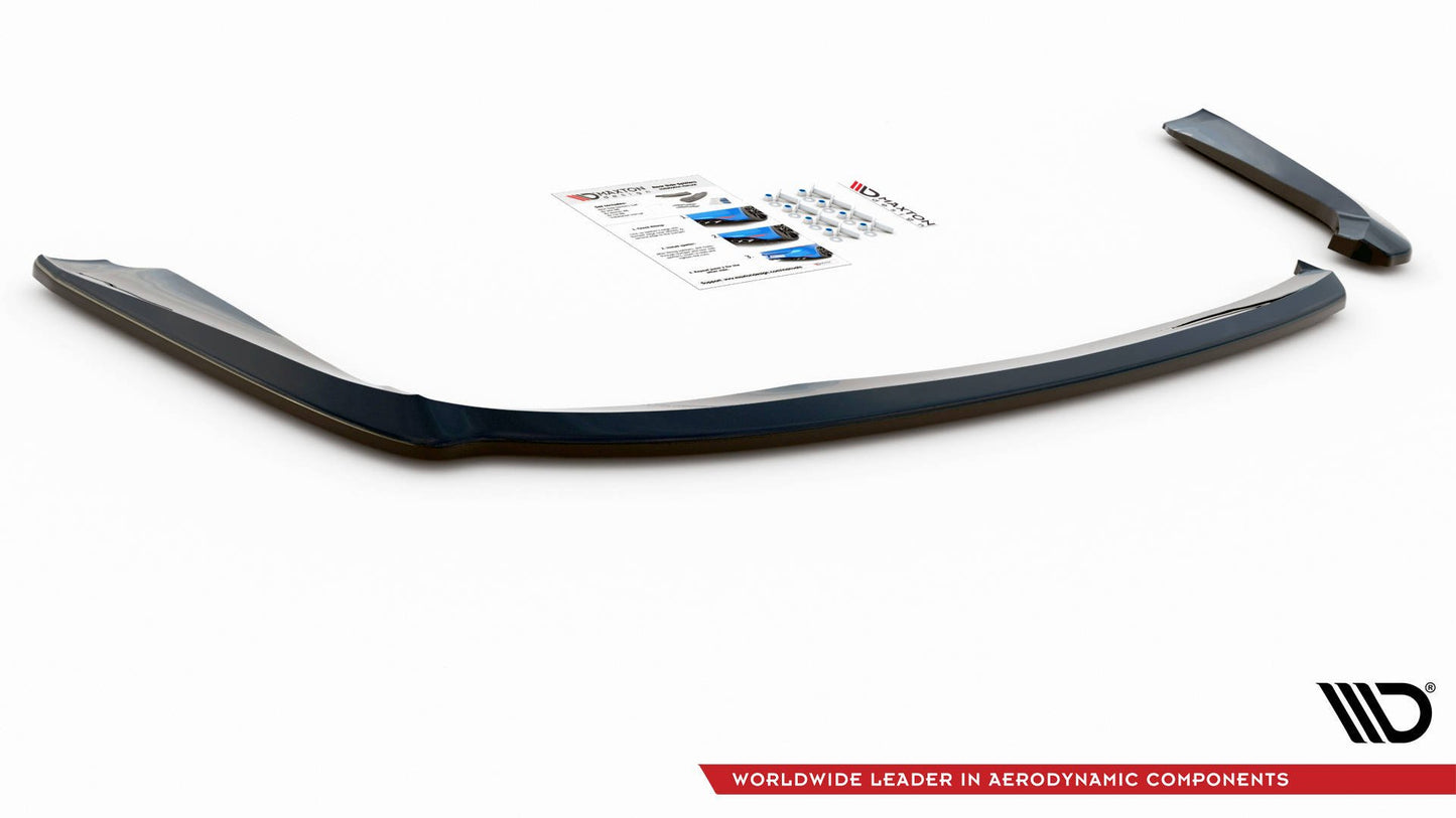 Heck Ansatz Flaps Diffusor für Mistubishi Lancer Sportback Mk8 schwarz matt