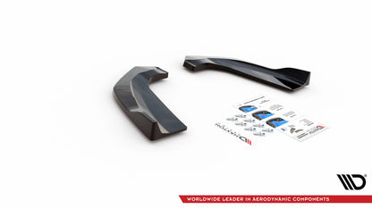 Heck Ansatz Flaps Diffusor für Ford Escape ST-Line Mk3 schwarz Hochglanz
