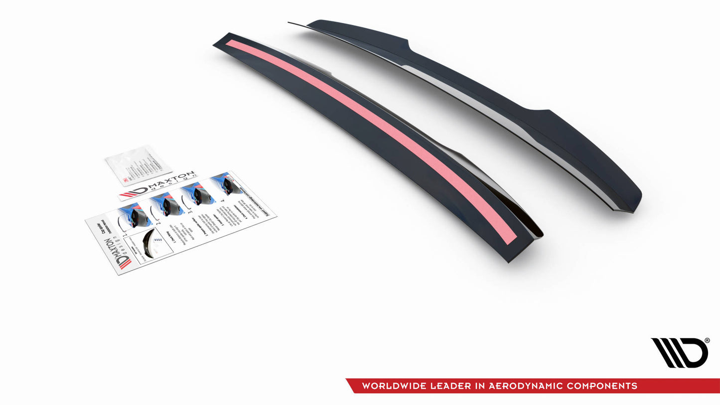 Spoiler CAP für Volkswagen Caddy Mk5 schwarz Hochglanz