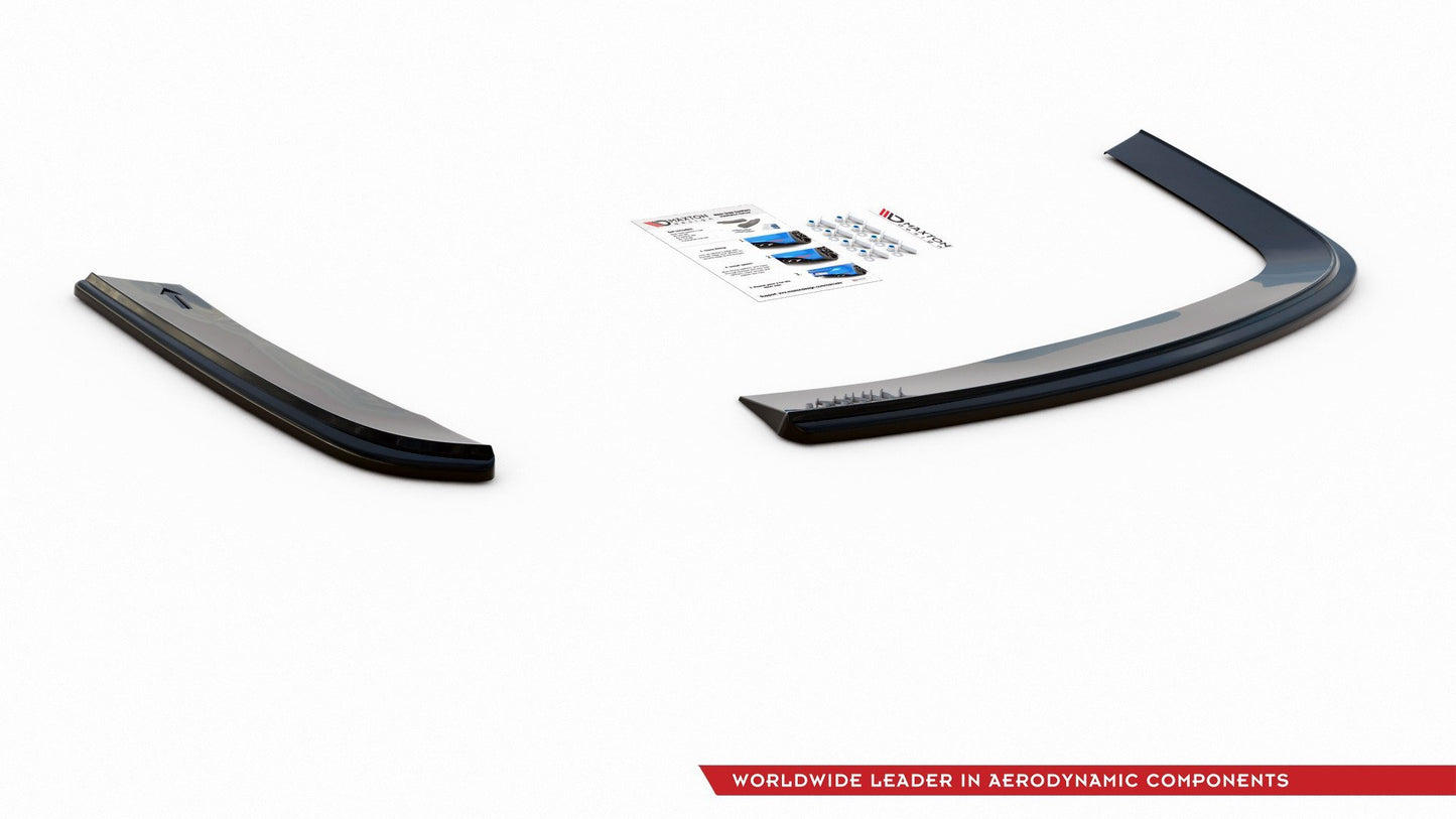 Heck Ansatz Flaps Diffusor für VOLKSWAGEN JETTA MK6 SEDAN vor Facelift Carbon Look