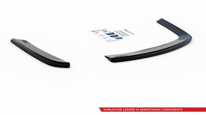 Heck Ansatz Flaps Diffusor für VOLKSWAGEN JETTA MK6 SEDAN vor Facelift schwarz matt