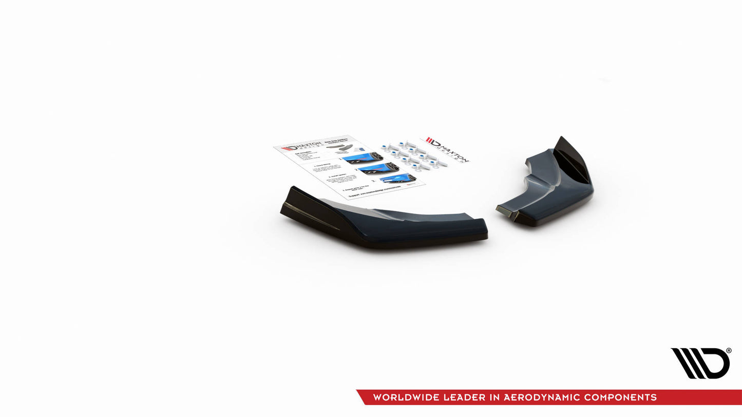 Heck Ansatz Flaps Diffusor V.1 für Mercedes-Benz A W176 Carbon Look