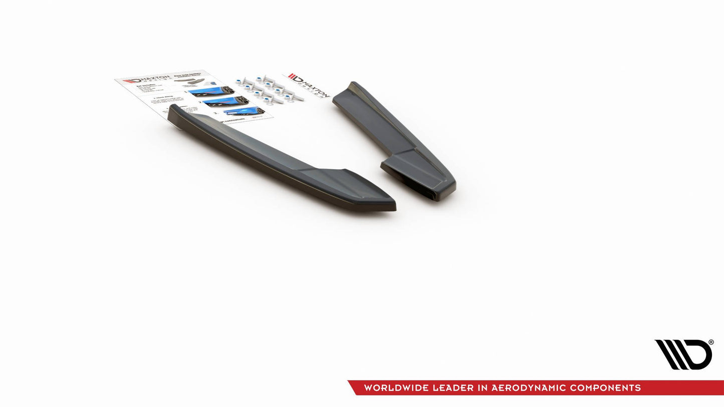 Heck Ansatz Flaps Diffusor V.1 für Audi RS6 C8 / RS7 C8 schwarz Hochglanz