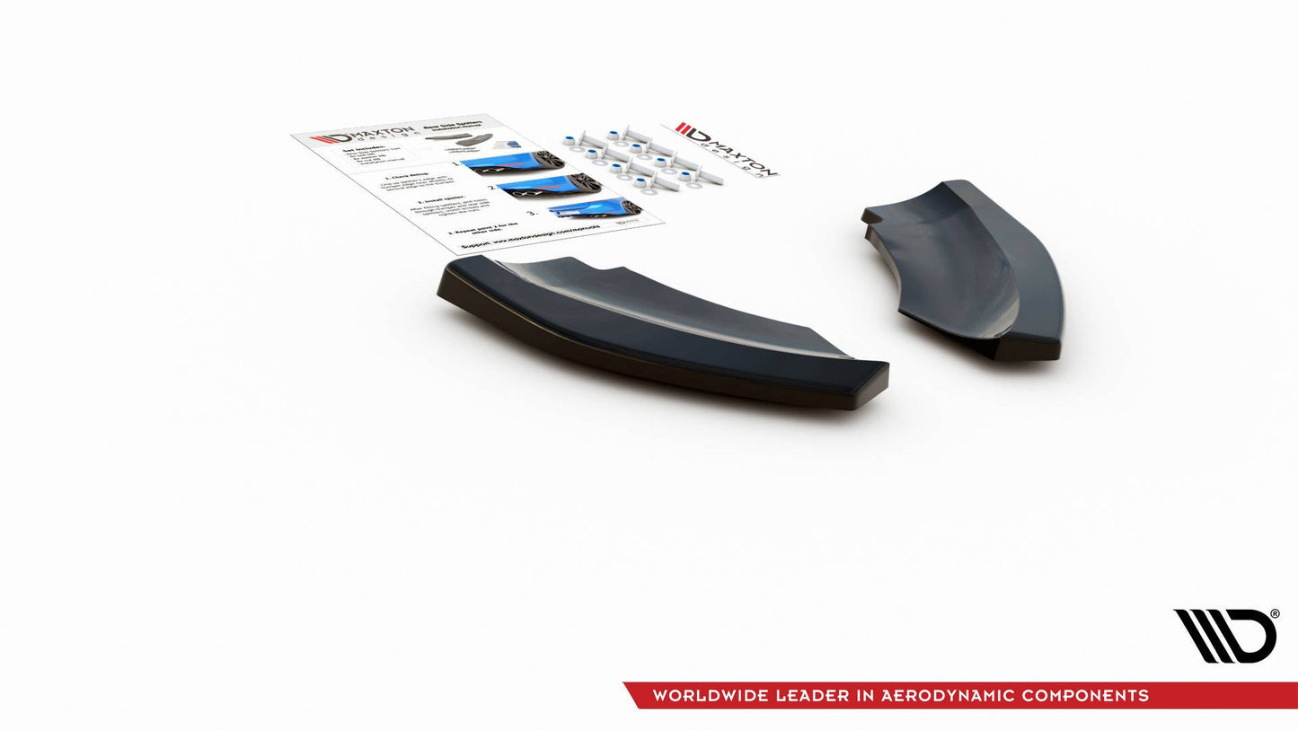 Heck Ansatz Flaps Diffusor für Mini Countryman Mk2 F60 JCW Carbon Look
