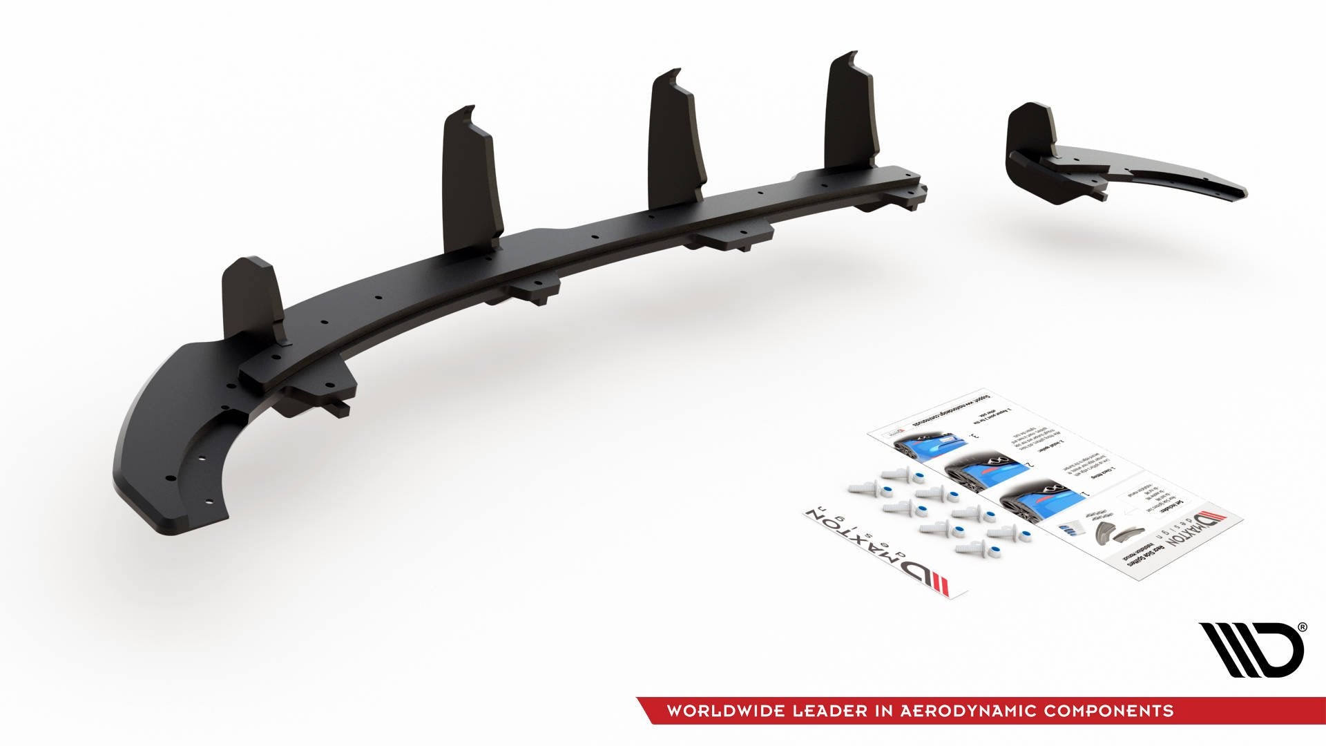 Robuste Racing Diffusor Heck Ansatz für Volkswagen Polo GTI Mk6