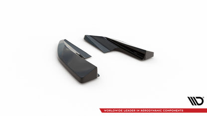 Heck Ansatz Flaps Diffusor V.2 für Audi e-Tron GT / RS GT Mk1 Carbon Look