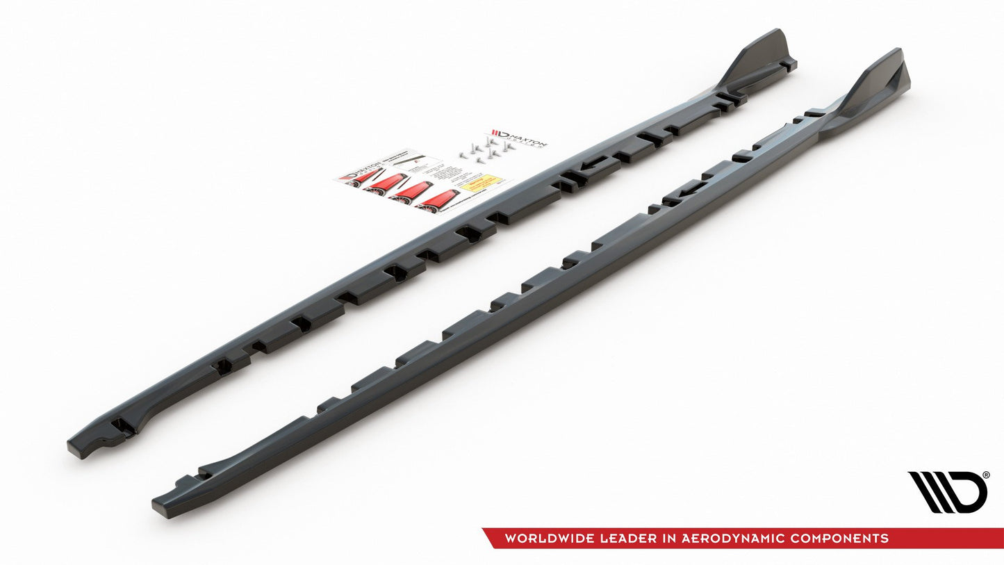 Seitenschweller Ansatz für V.3 für BMW 1er F40 M-Paket/ M135i  Carbon Look