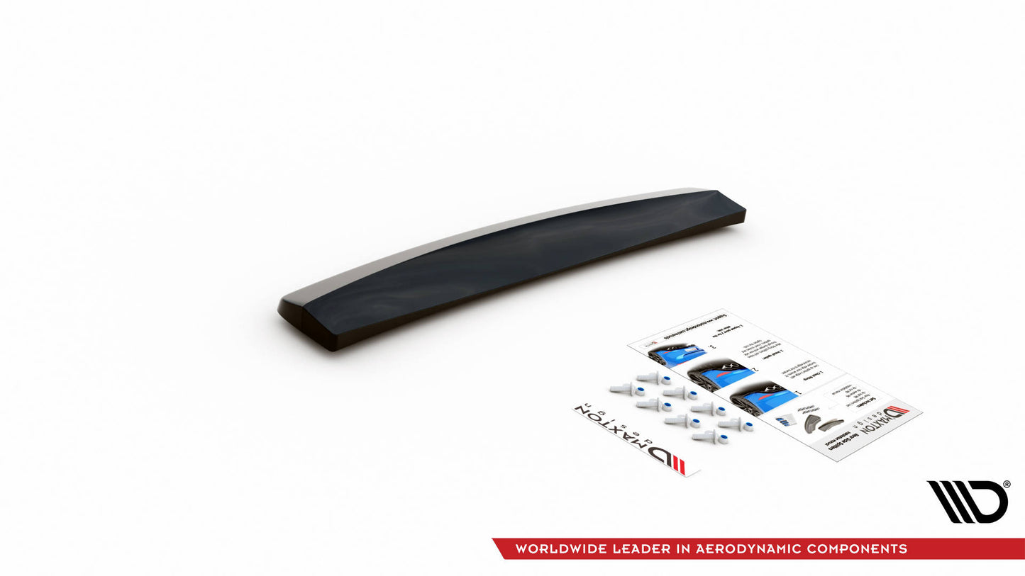 Mittlerer Diffusor Heck Ansatz für Seat Exeo Carbon Look