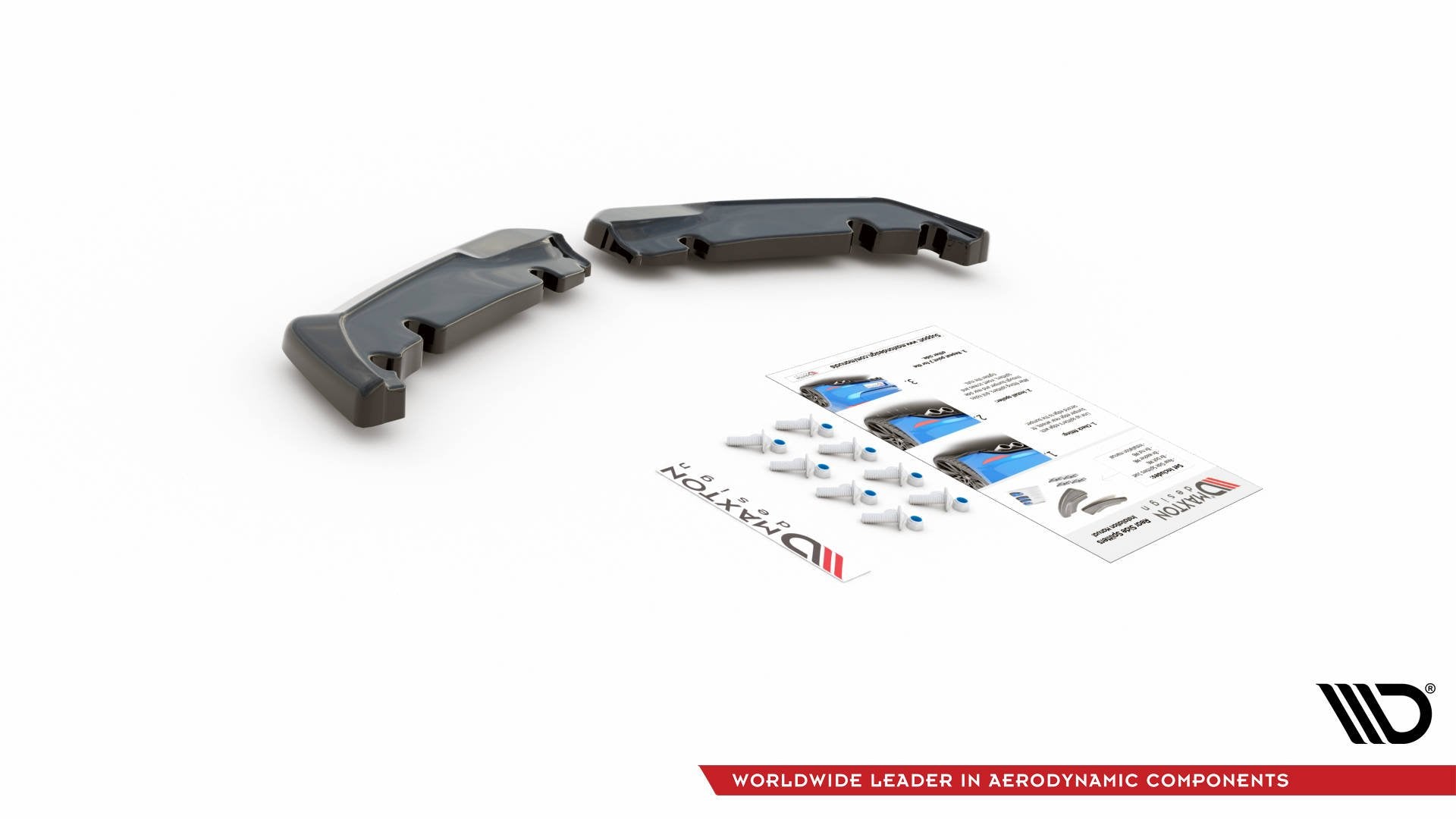 Heck Ansatz Flaps Diffusor V.1 für Toyota GR Yaris Mk4 schwarz matt