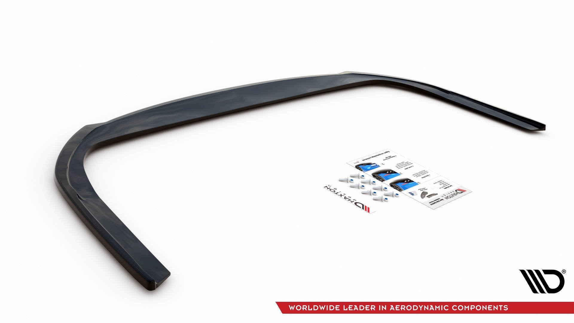 Mittlerer Diffusor Heck Ansatz für Audi A7 C8 schwarz matt