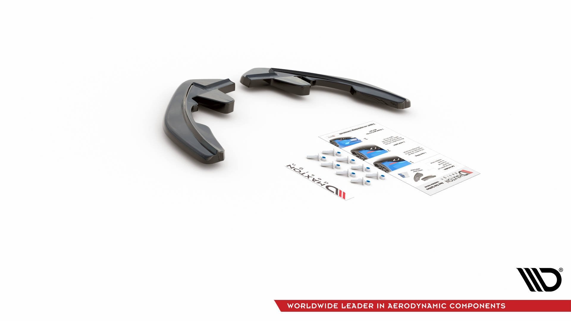 Heck Ansatz Flaps Diffusor für Renault Megane Mk.4 GT-Line Carbon Look