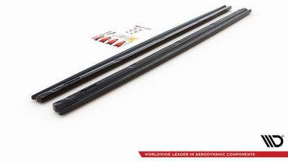 Seitenschweller Ansatz für Citroen DS4 schwarz Hochglanz