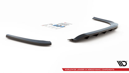 Mittlerer Diffusor Heck Ansatz DTM Look für Volkswagen Passat CC schwarz Hochglanz