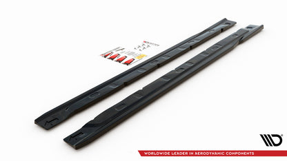 Seitenschweller Ansatz für Renault Clio Mk5 schwarz matt