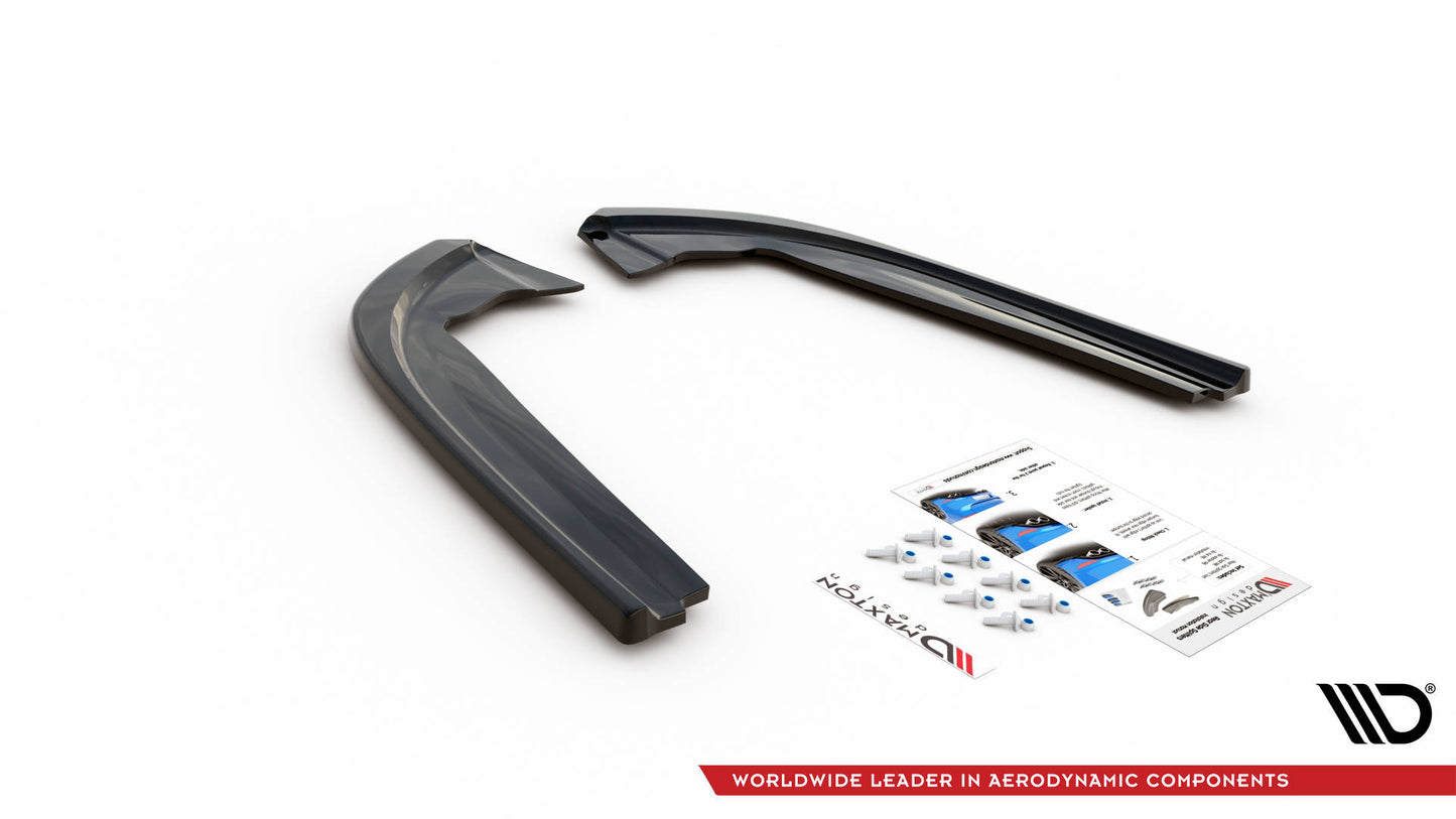 Heck Ansatz Flaps Diffusor V.1 für Ford Mondeo ST-Line Mk5 Facelift schwarz matt