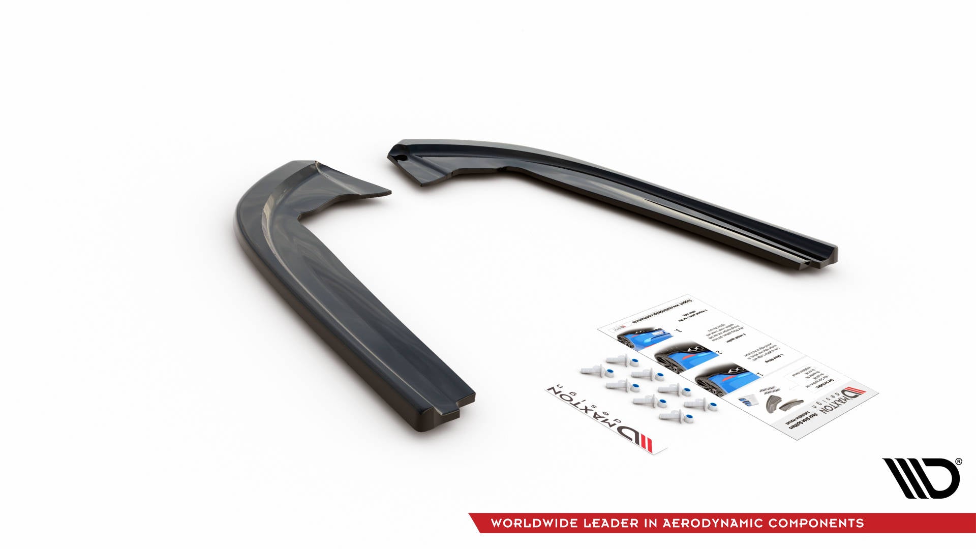 Heck Ansatz Flaps Diffusor V.1 für Ford Mondeo ST-Line Mk5 Facelift schwarz matt