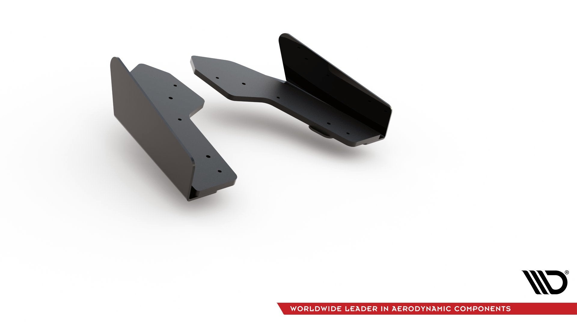 Robuste Racing Heck Ansatz Flaps Diffusor +Flaps für Audi RS3 8V Sportback schwarz Hochglanz