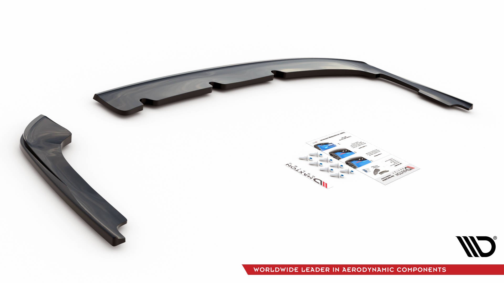 Heck Ansatz Flaps Diffusor für Kia Optima Mk4 schwarz matt
