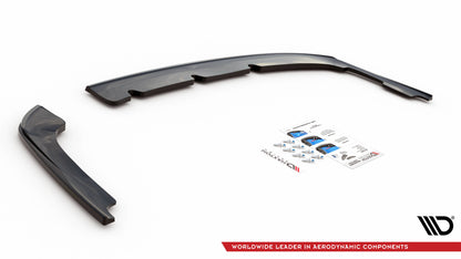 Heck Ansatz Flaps Diffusor für Kia Optima Mk4 schwarz matt