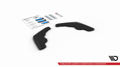 Heck Ansatz Flaps Diffusor V.2 für BMW 1er F40 M-Paket Carbon Look