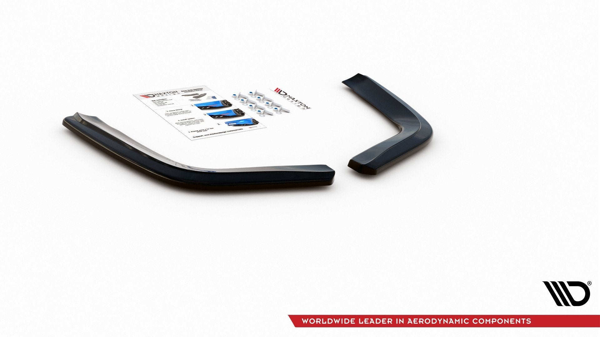 Heck Ansatz Flaps Diffusor für Porsche Panamera GTS 971 Carbon Look