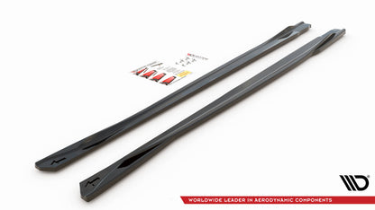 Seitenschweller Ansatz für Toyota Avensis Mk3 Facelift Carbon Look