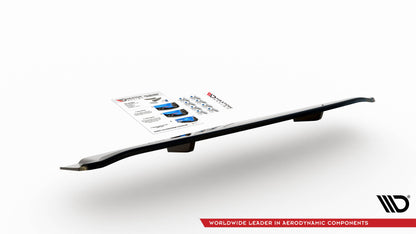 Mittlerer Diffusor Heck Ansatz DTM Look für Audi SQ8 Mk1 schwarz matt