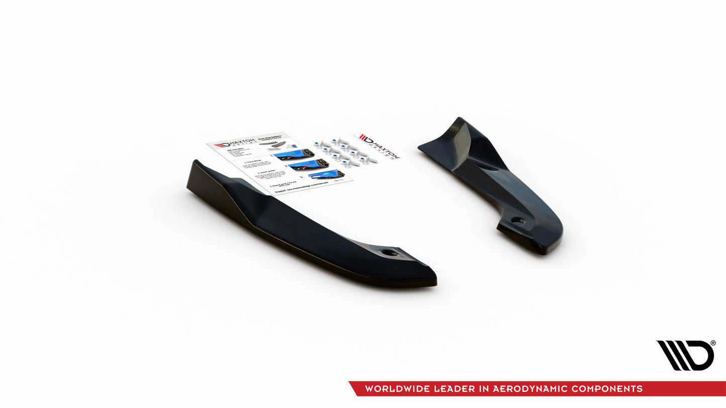 Heck Ansatz Flaps Diffusor für Dodge Challenger SRT Hellcat Mk3 schwarz Hochglanz
