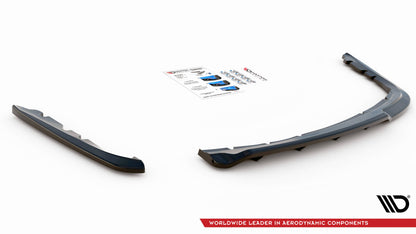 Mittlerer Diffusor Heck Ansatz DTM Look für BMW 3er Limousine E90 schwarz matt