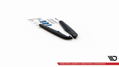Heck Ansatz Flaps Diffusor für Porsche Panamera Turbo 970 Facelift schwarz matt