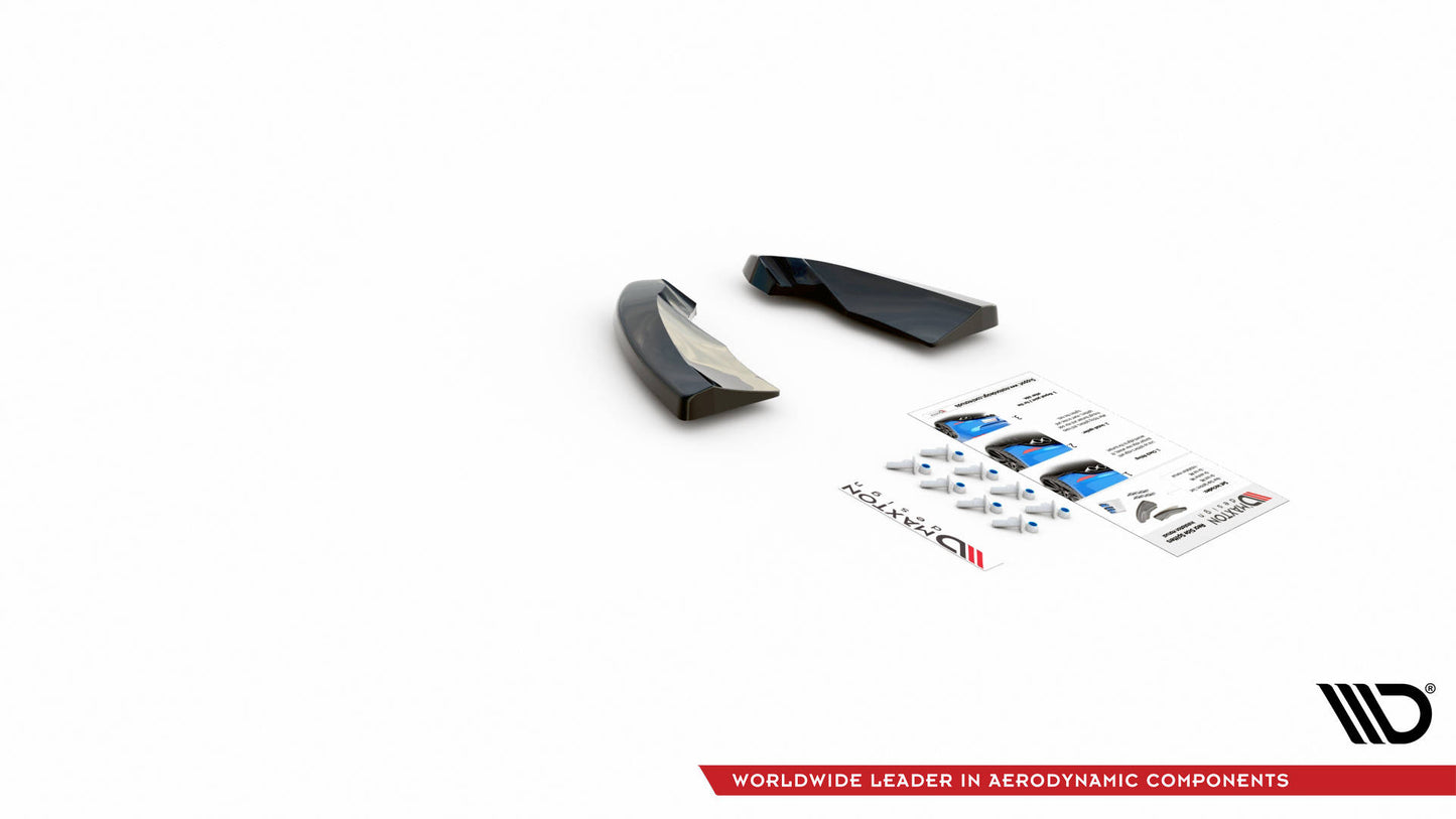Heck Ansatz Flaps Diffusor für Opel Astra GTC OPC-Line J schwarz Hochglanz