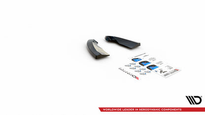 Heck Ansatz Flaps Diffusor für Opel Astra GTC OPC-Line J schwarz Hochglanz