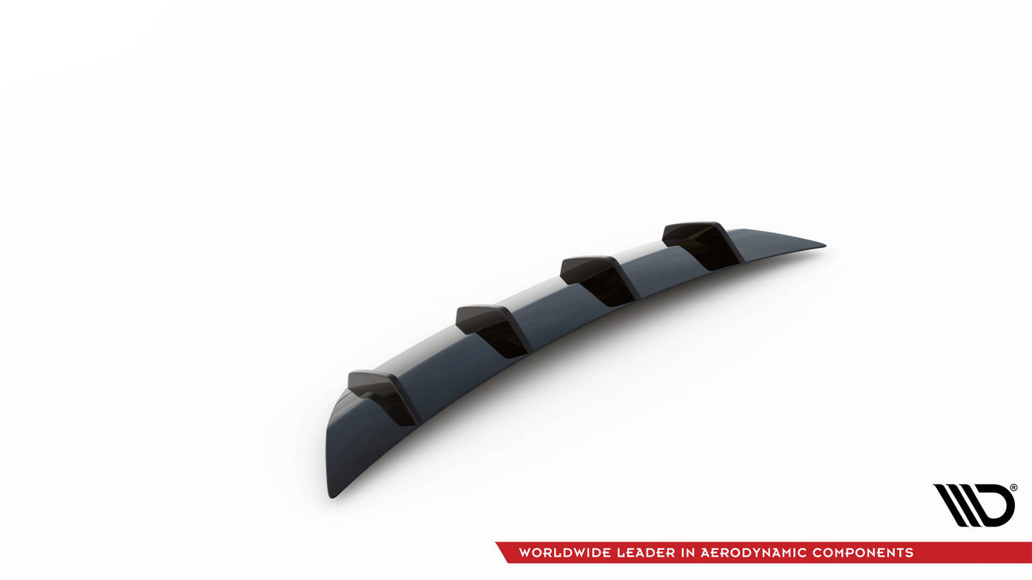 Diffusor Heck Ansatz für Volkswagen Atlas Cross Sport schwarz Hochglanz