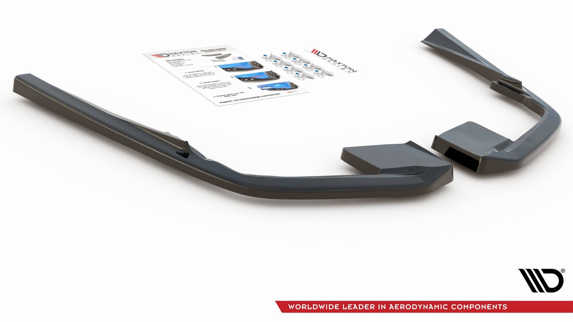 Heck Ansatz Flaps Diffusor für Volvo S60/V60 R-Design Mk3 Carbon Look